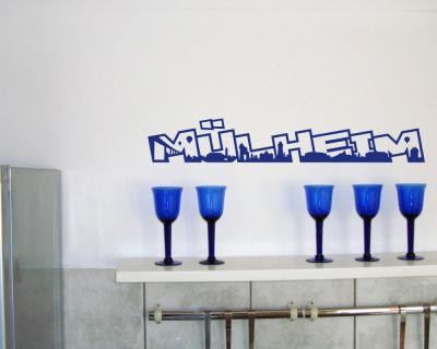 Mlheim an der Ruhr Schriftzug Wandaufkleber