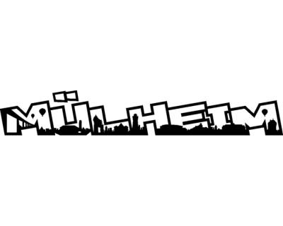 Mlheim an der Ruhr Schriftzug Wandaufkleber - Ansicht 1