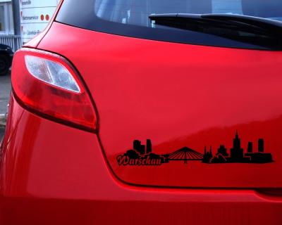 Warschau Skyline Aufkleber
