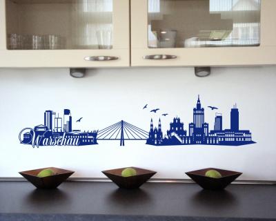 Warschau Skyline Wandaufkleber - Ansicht 3