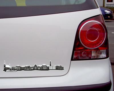 Weimar Skyline Autoaufkleber - Ansicht 2