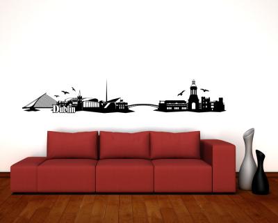Dublin Skyline Wandtattoo