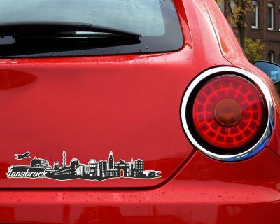 Innsbruck Skyline Autoaufkleber - Ansicht 2