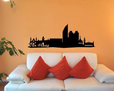 Den Haag Skyline Wandaufkleber