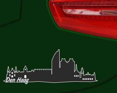 Den Haag Skyline Autoaufkleber