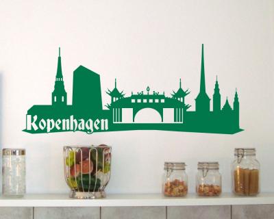 Kopenhagen Skyline Wandtattoo