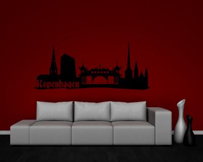Kopenhagen Skyline Wandtattoo - Ansicht 3