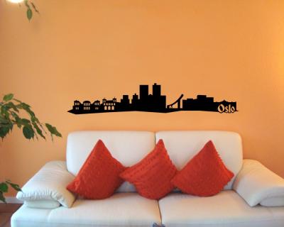 Oslo Skyline Wandtattoo