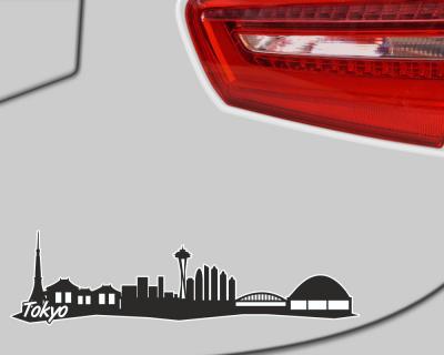 Tokyo Skyline Autoaufkleber