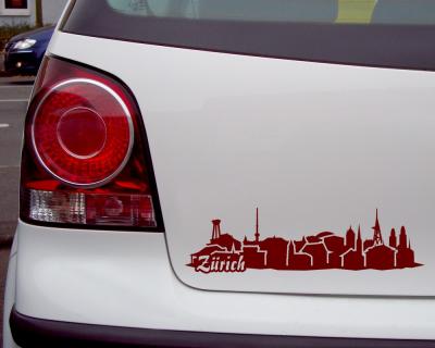 Zrich Skyline Sticker Aufkleber