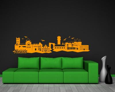 Neuss Skyline Wandaufkleber
