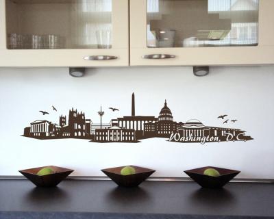 Washington, D.C. Skyline Wandaufkleber - Ansicht 2