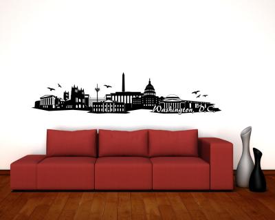 Washington, D.C. Skyline Wandaufkleber