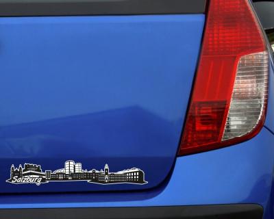 Salzburg Skyline Autoaufkleber