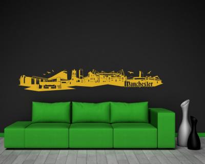 Manchester Skyline Wandtattoo