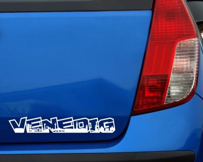 Venedig Schriftzug Skyline Aufkleber