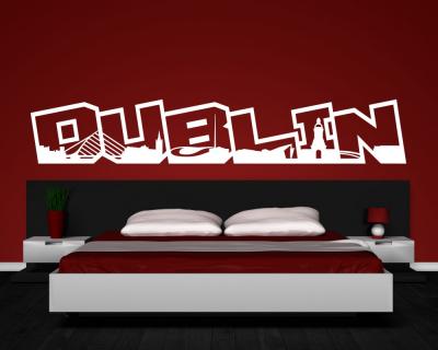 Dublin Schriftzug Wandaufkleber