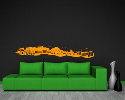 Athen Skyline Wandtattoo - Ansicht 3