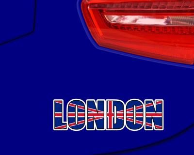 London Schriftzug Aufkleber