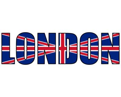 London Schriftzug Aufkleber - Ansicht 1