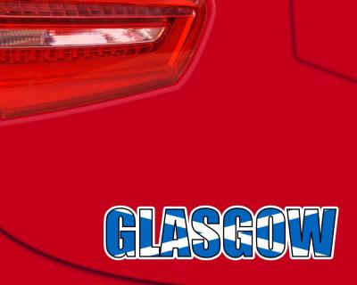 Glasgow Schriftzug Aufkleber - Ansicht 3