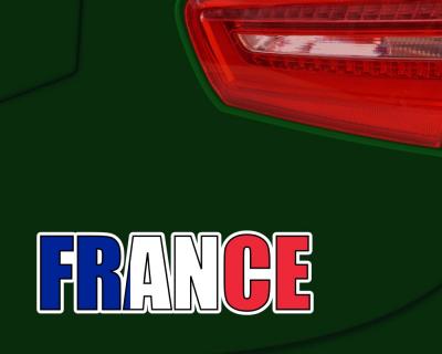 Frankreich Schriftzug Autoaufkleber France