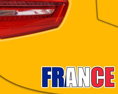 Frankreich Schriftzug Autoaufkleber France - Ansicht 3