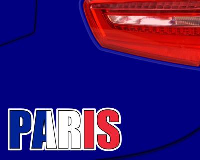 Paris Schriftzug Aufkleber