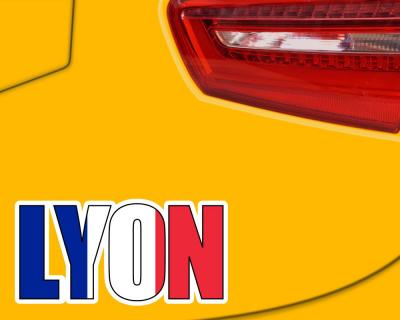 Lyon Schriftzug Autoaufkleber - Ansicht 3