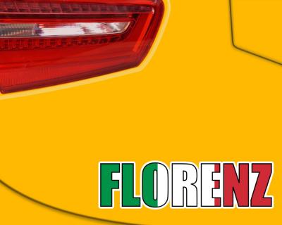 Florenz Schriftzug Autoaufkleber