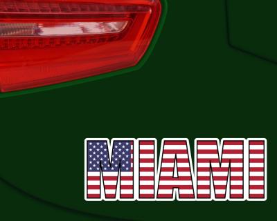Miami Schriftzug Schriftzug Autoaufkleber