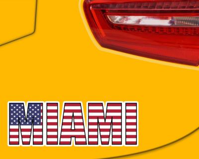 Miami Schriftzug Schriftzug Autoaufkleber - Ansicht 3