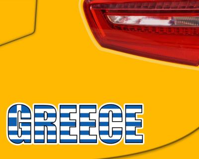 Greece Schriftzug Autoaufkleber Griechenland - Ansicht 3