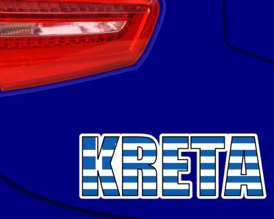 Kreta Schriftzug Autoaufkleber - Ansicht 2