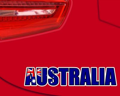 Australia Schriftzug Autoaufkleber