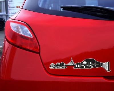 Jerusalem Skyline Autoaufkleber