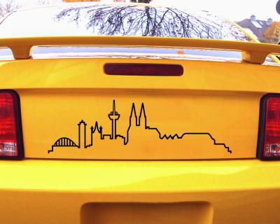 Skyline Silhouette K�ln Aufkleber - Ansicht 2