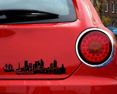 Boston Skyline Sticker Aufkleber