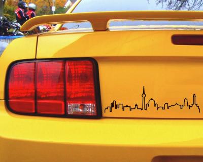 Berlin Skyline Silhouette Aufkleber - Ansicht 2