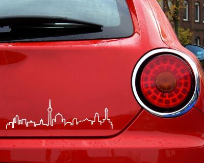 Berlin Skyline Silhouette Aufkleber