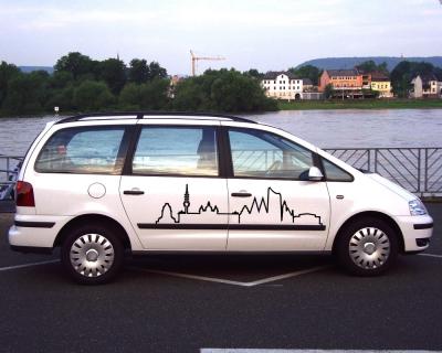 Leipzig Skyline Silhouette Aufkleber - Ansicht 3