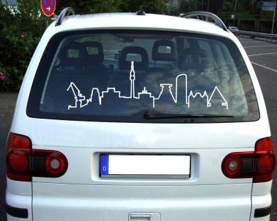 Ruhrgebiet Skyline Silhouette Aufkleber